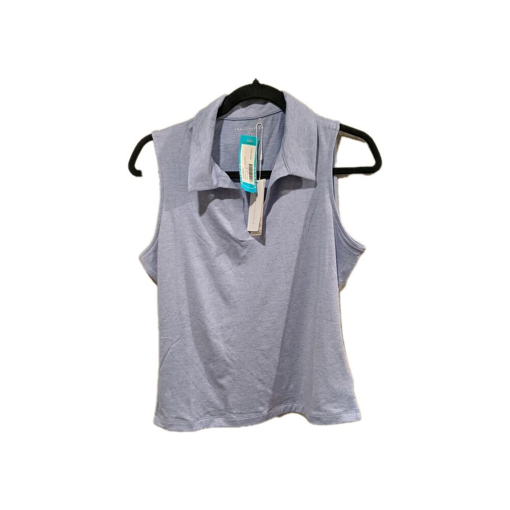 Travis Mathew Skyloft Light Sleeveless Polo Womens Small Blue NWT